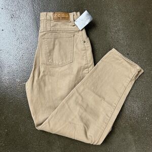Vintage Zena Jeans Khaki Size 14A 30" Trouser Pants